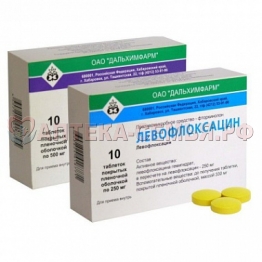 Левофлоксацин таб п/о 0,5 №10