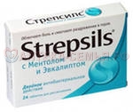 Стрепсилс таб д/рассас №24 ментол/эвкалипт