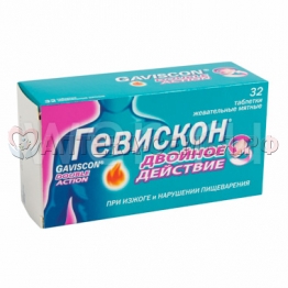 Гевискон Двойн д-вие таб жев №12 мята