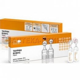 Таурин гл капли 4% 10мл тюб-кап