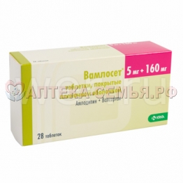 Вамлосет таб п/о 5мг/80мг №90