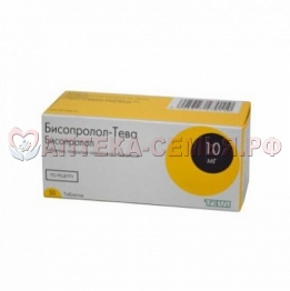 Бисопролол-Тева таб п/о 10мг №30