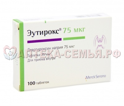Эутирокс таб 75мкг №100