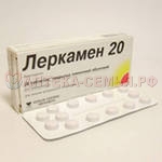 Леркамен 20 таб п/о 20мг №28