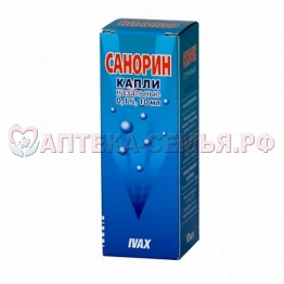 Санорин капли наз 0,1% 10мл