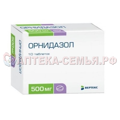 Орнидазол таб п/о 500мг №10