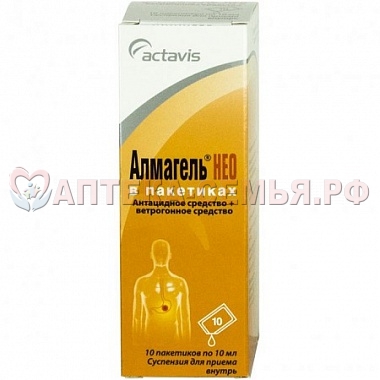 Алмагель Нео сусп 10мл №10 д/пр вн пак
