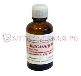 Левомицетина р-р спирт 1% 25мл