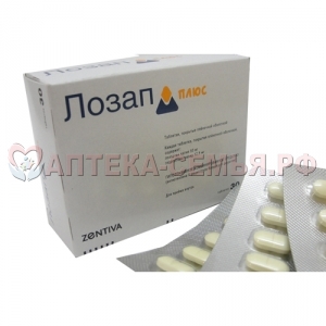 Лозап Плюс таб п/о 50мг+12,5мг N30