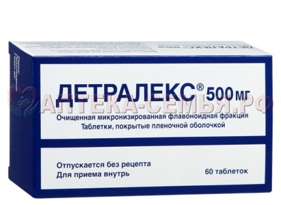 Детралекс таб п/о 500мг N60